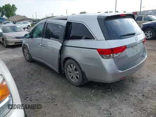 2014 Honda Odyssey EX-L with VIN 5FNRL5H62EB101392, listed as a IAAI auction lot 42689945 with 289,242 mi miles and . Bid and sale history available at DreamBid. Image 3.
