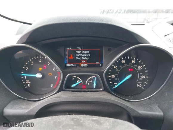 2017 Ford Escape SE with VIN 1FMCU0GD2HUD20589, listed as a IAAI auction lot 41587819 with 119,623 mi miles. Bid and sale history available at carsss.com. Image 7.