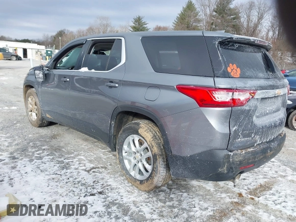 2019 Chevrolet Traverse LS with VIN 1GNEVFKWXKJ278694, listed as a IAAI auction lot 41630331 with 1 mi miles. Bid and sale history available at carsss.com. Image 3.