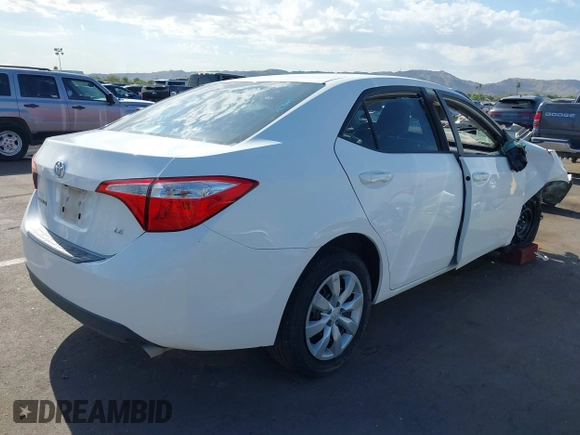 2016 Toyota Corolla L with VIN 2T1BURHE5GC583912, listed as a IAAI auction lot 39846411 with 79,002 mi miles and . Bid and sale history available at DreamBid. Image 4.