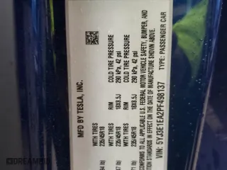 2023 Tesla Model 3 with VIN 5YJ3E1EA2PF498137, listed as a Copart auction lot 46152065 with 27,856 mi miles and Salvage Title. Bid and sale history available at carsss.com. Image 12.