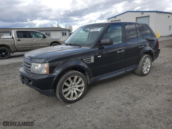 2009 Land Rover Range Rover Sport HSE with VIN SALSK25459A189366, listed as a Copart auction lot 49845835 with 144,180 mi miles and Salvage Title. Bid and sale history available at carsss.com. Image 1.