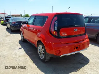 2019 Kia Soul + with VIN KNDJP3A53K7022595, listed as a IAAI auction lot 42045329 with 104,487 mi miles. Bid and sale history available at carsss.com. Image 3.