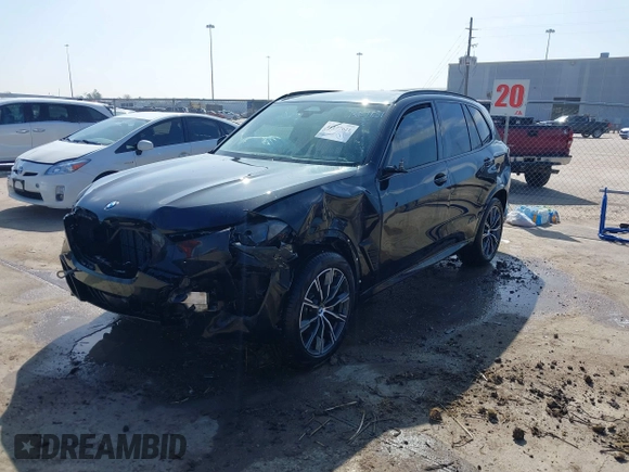 2025 BMW X5 sDrive40i with VIN 5UX13EU02S9Y55556, listed as a IAAI auction lot 41177621 with 272 mi miles. Bid and sale history available at carsss.com. Image 19.