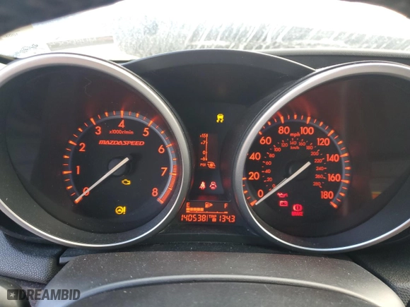2010 Mazda Mazda3 Mazdaspeed3 Sport with VIN JM1BL1H4XA1322301, listed as a Copart auction lot 86008394 with 140,538 mi miles and Salvage Title. Bid and sale history available at carsss.com. Image 9.