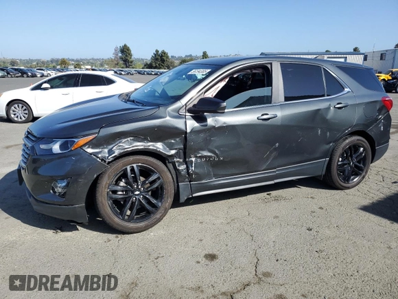 2021 Chevrolet Equinox LT z VIN 3GNAXKEV6ML360681, wystawiony jako Copart lot #56194385 z przebiegiem 63 042 mil mil oraz Szkoda całkowita • Salvage title. Historia ofert i sprzedaży dostępna na DreamBid. Obrazek 1.