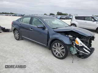 2014 Kia Cadenza Premium with VIN KNALN4D78E5123839, listed as a Copart auction lot 41669625 with 74,573 mi miles and Salvage Title. Bid and sale history available at carsss.com. Image 4.