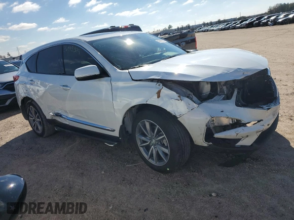 2020 Acura RDX w/Technology Pkg with VIN 5J8TC1H51LL005206, listed as a Copart auction lot 36918374 with 0 mi miles. Bid and sale history available at carsss.com. Image 4.