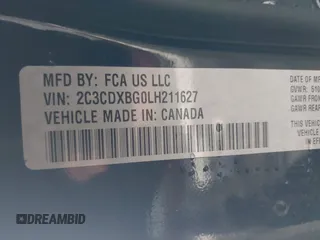 2020 Dodge Charger SXT with VIN 2C3CDXBG0LH211627, listed as a IAAI auction lot 41793868 with 104,587 mi miles and . Bid and sale history available at DreamBid. Image 9.