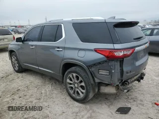 2018 Chevrolet Traverse Premier with VIN 1GNERKKW8JJ156024, listed as a Copart auction lot 46453915 with 128,527 mi miles and Salvage Title. Bid and sale history available at carsss.com. Image 2.