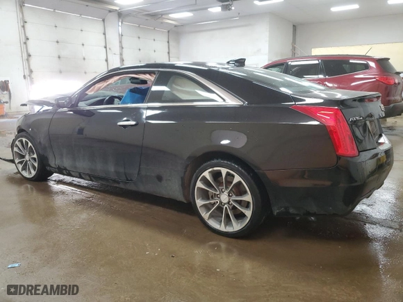 2016 Cadillac ATS Coupe Luxury Collection AWD with VIN 1G6AH1RX0G0121790, listed as a Copart auction lot 76723704 with 105,779 mi miles and Clean Title. Bid and sale history available at carsss.com. Image 2.
