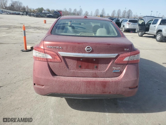 2014 Nissan Sentra SV with VIN 3N1AB7AP7EY303876, listed as a Copart auction lot 48101615 with 122,309 mi miles and Salvage Title. Bid and sale history available at carsss.com. Image 6.