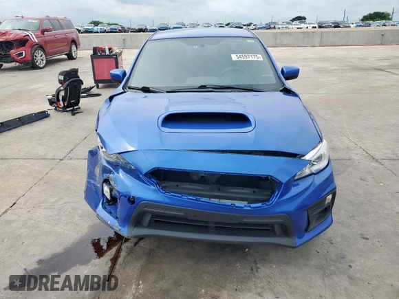 2021 Subaru WRX with VIN JF1VA1A6XM9801232, listed as a Copart auction lot 54597175 with 73,780 mi miles and Salvage title. Bid and sale history available at DreamBid. Image 5.