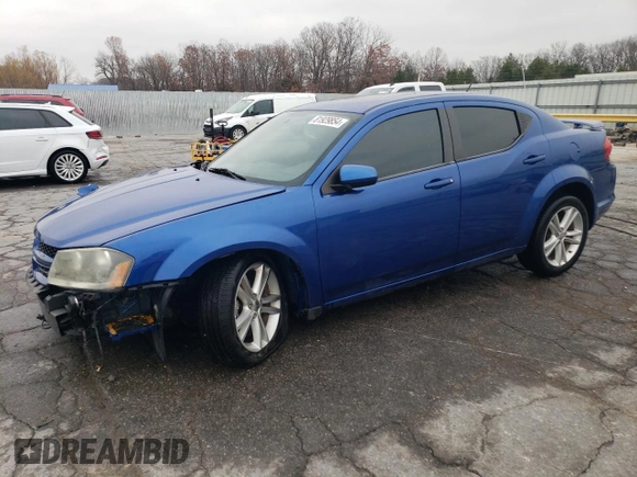 2013 Dodge Avenger SXT z VIN 1C3CDZCG6DN581807, wystawiony jako Copart lot #81929854 z przebiegiem 83 410 mil mil oraz Szkoda całkowita • Salvage title. Historia ofert i sprzedaży dostępna na DreamBid. Obrazek 1.