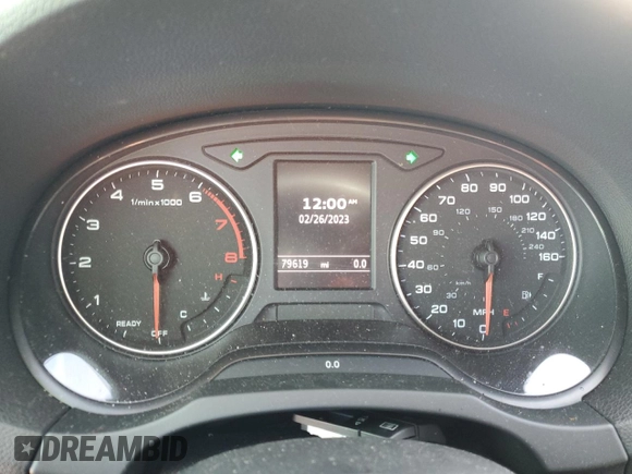 2016 Audi A3 1.8T Premium with VIN WAUA7GFF1G1111906, listed as a Copart auction lot 43064553 with 79,619 mi miles. Bid and sale history available at carsss.com. Image 9.