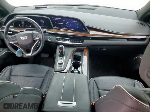 2022 Cadillac Escalade RWD Premium Luxury with VIN 1GYS3BKL2NR355879, listed as a Copart auction lot 56738155 with Not provided miles and Salvage title. Bid and sale history available at DreamBid. Image 8.
