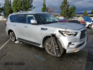 2018 Infiniti QX80 with VIN JN8AZ2NF1J9660116, listed as a Copart auction lot 81897413 with 99,372 mi miles. Bid and sale history available at carsss.com. Image 4.