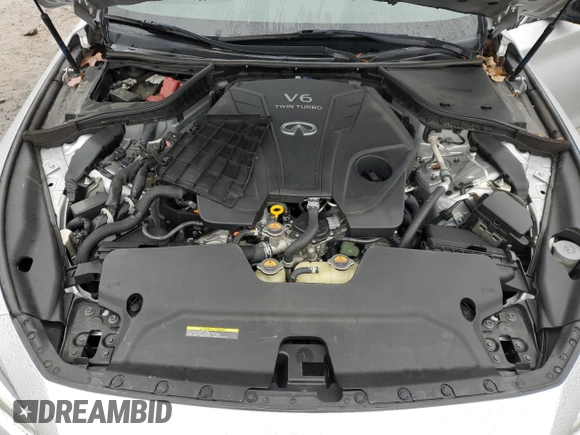 2020 Infiniti Q50 Red Sport 400 with VIN JN1FV7AR6LM660612, listed as a Copart auction lot 86182594 with 82,737 mi miles and Salvage Title. Bid and sale history available at carsss.com. Image 13.