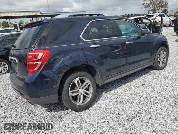 2017 Chevrolet Equinox Premier with VIN 2GNFLGE36H6106931, listed as a Copart auction lot 46867175 with 121,306 mi miles and Salvage Title. Bid and sale history available at carsss.com. Image 3.