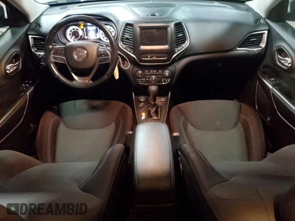 2019 Jeep Cherokee Latitude with VIN 1C4PJMCB2KD484202, listed as a Copart auction lot 51610175 with 44,299 mi miles and Salvage Title. Bid and sale history available at carsss.com. Image 8.