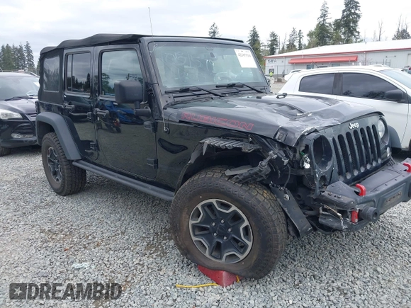 2015 Jeep Wrangler Unlimited Rubicon Hard Rock with VIN 1C4HJWFG6FL757421, listed as a IAAI auction lot 42107514 with 63,997 mi miles and . Bid and sale history available at DreamBid. Image 1.