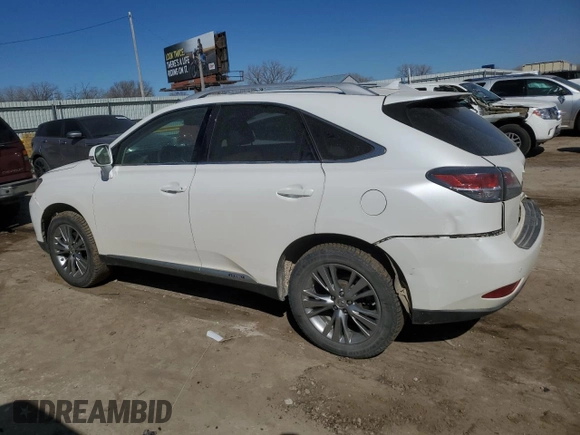 2013 Lexus RX 450h with VIN JTJBC1BA4D2437969, listed as a Copart auction lot 48667865 with 137,227 mi miles and Salvage Title. Bid and sale history available at DreamBid. Image 2.