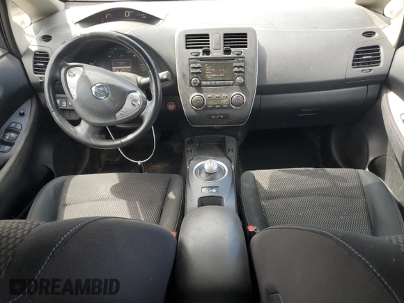 2015 Nissan LEAF SV with VIN 1N4AZ0CP5FC305087, listed as a Copart auction lot 53529845 with 125,344 mi miles and Salvage Title. Bid and sale history available at carsss.com. Image 8.