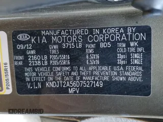 2013 Kia Soul with VIN KNDJT2A56D7527149, listed as a Copart auction lot 42007935 with 85,073 mi miles and Salvage Title. Bid and sale history available at carsss.com. Image 15.