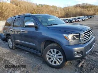 2019 Toyota Sequoia Platinum with VIN 5TDDY5G14KS171243, listed as a Copart auction lot 86040924 with 58,947 mi miles and Salvage Title. Bid and sale history available at carsss.com. Image 4.