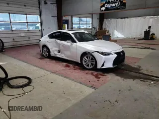 2021 Lexus IS with VIN JTHC81F20M5047119, listed as a Copart auction lot 87602185 with 16,575 mi miles and Salvage Title. Bid and sale history available at carsss.com. Image 10.