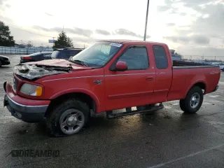 2001 Ford F-150 XL with VIN 1FTRX18L21NA50586, listed as a Copart auction lot 84245554 with 0 mi miles and Salvage Title. Bid and sale history available at carsss.com. Image 1.