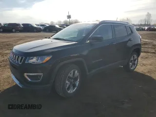 2021 Jeep Compass Limited with VIN 3C4NJDCB1MT550453, listed as a Copart auction lot 48127825 with 58,285 mi miles and Clean title. Bid and sale history available at DreamBid. Image 1.