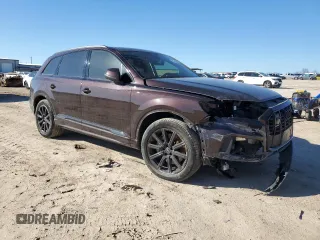 2022 Audi Q7 Premium Plus with VIN WA1LJBF74ND017937, listed as a Copart auction lot 43745035 with 22,989 mi miles and Salvage title. Bid and sale history available at DreamBid. Image 4.