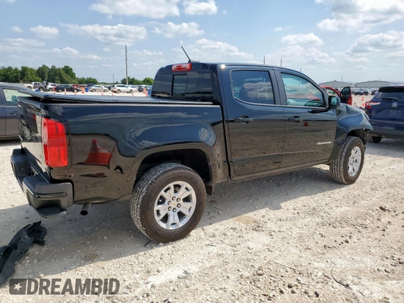 2022 Chevrolet Colorado 2WD LT with VIN 1GCGSCEA9N1249104, listed as a Copart auction lot 59103705 with 16,122 mi miles and Salvage title. Bid and sale history available at DreamBid. Image 3.