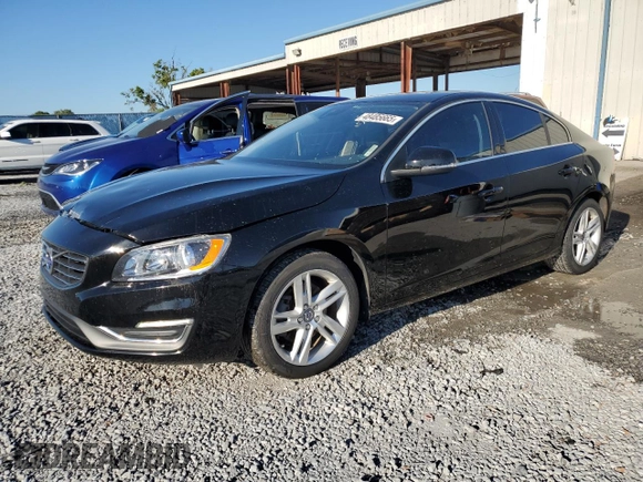 2015 Volvo S60 T5 Drive-E Premier with VIN YV140MFK4F2338462, listed as a Copart auction lot 48485665 with 57,695 mi miles and Salvage title. Bid and sale history available at DreamBid. Image 1.