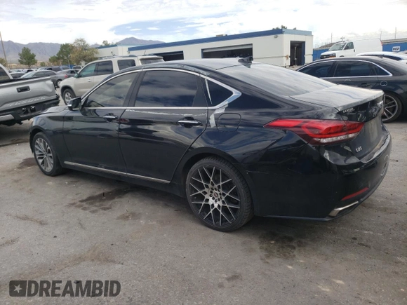 2017 Genesis G80 3.8L with VIN KMHGN4JE6HU176844, listed as a Copart auction lot 65360943 with 97,086 mi miles and Non Repairable. Bid and sale history available at DreamBid. Image 2.