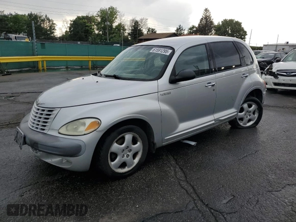 2002 Chrysler PT Cruiser Touring z VIN 3C4FY58B32T288205, wystawiony jako Copart lot #61591295 z przebiegiem 156 379 mil mil oraz Szkoda całkowita • Salvage title. Historia ofert i sprzedaży dostępna na DreamBid. Obrazek 1.