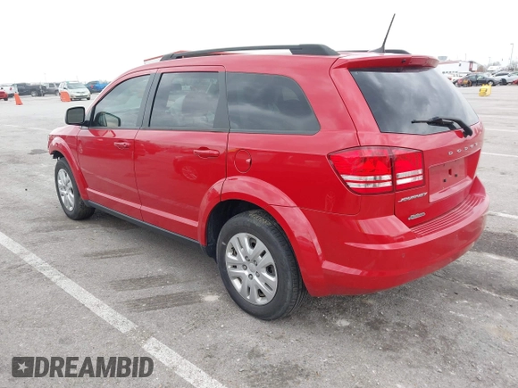 2020 Dodge Journey SE Value with VIN 3C4PDCAB4LT274345, listed as a IAAI auction lot 41945335 with 52,686 mi miles and . Bid and sale history available at carsss.com. Image 3.