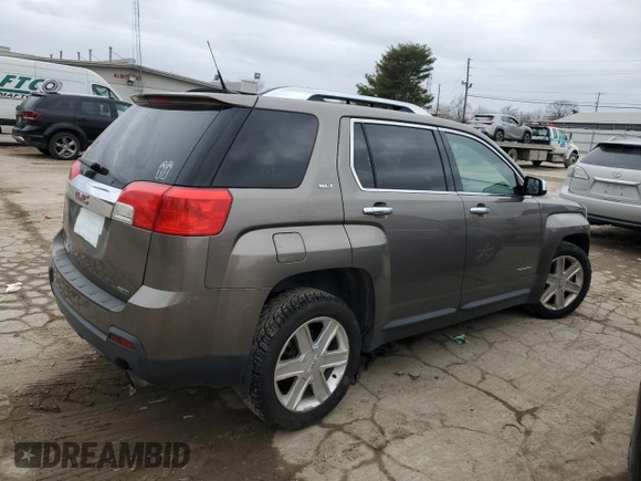 2012 GMC Terrain SLT-1 with VIN 2GKFLUE57C6182342, listed as a Copart auction lot 43390965 with 110,812 mi miles and Salvage Title. Bid and sale history available at carsss.com. Image 3.