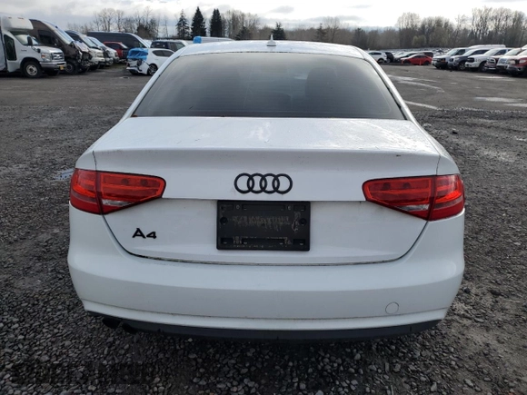 2013 Audi A4 Premium with VIN WAUAFAFLXDN023298, listed as a Copart auction lot 49169975 with 105,043 mi miles and Salvage Title. Bid and sale history available at carsss.com. Image 6.