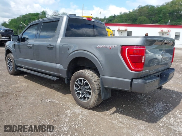 2021 Ford F-150 XL with VIN 1FTFW1E56MKE74015, listed as a IAAI auction lot 42172934 with 27,186 mi miles and . Bid and sale history available at DreamBid. Image 3.