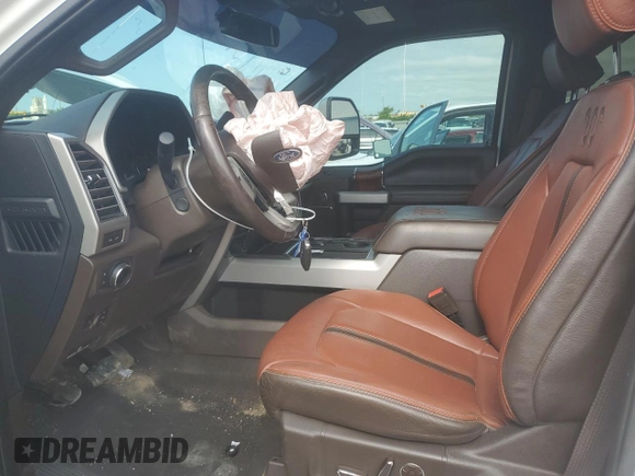 2021 Ford F-350 XL with VIN 1FT8W3DT1MED18581, listed as a Copart auction lot 63862105 with 145,308 mi miles and Salvage title. Bid and sale history available at DreamBid. Image 7.