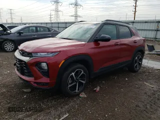 2021 Chevrolet TrailBlazer RS with VIN KL79MUSL7MB008713, listed as a Copart auction lot 68865353 with 12,847 mi miles. Bid and sale history available at carsss.com. Image 1.