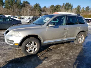 2004 Volkswagen Touareg z VIN WVGBC77L14D066639, wystawiony jako Copart lot #45167695 z przebiegiem 140 348 mil mil oraz Czysty tytuł • Clean title. Historia ofert i sprzedaży dostępna na DreamBid. Obrazek 1.