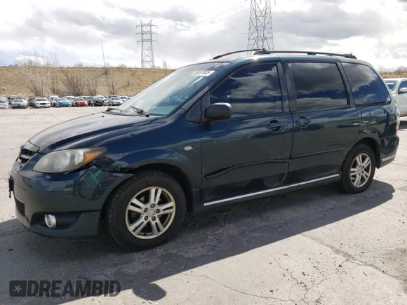 2004 Mazda MPV LX with VIN JM3LW28A740501128, listed as a Copart auction lot 48497405 with 277,365 mi miles and Salvage Title. Bid and sale history available at carsss.com. Image 1.
