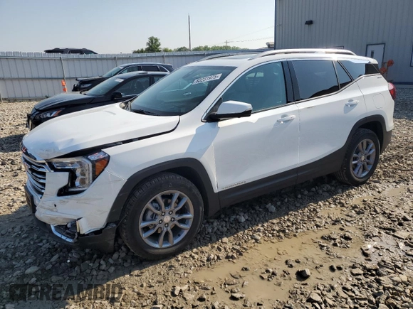 2024 GMC Terrain SLT with VIN 3GKALVEG3RL243515, listed as a Copart auction lot 60231975 with 4,616 mi miles and Salvage title. Bid and sale history available at DreamBid. Image 1.