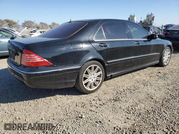 2006 Mercedes-Benz S-Class 4.3L with VIN WDBNG70J16A477878, listed as a Copart auction lot 46888455 with 204,950 mi miles and Clean Title. Bid and sale history available at carsss.com. Image 3.