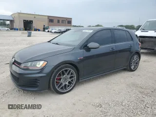 2015 Volkswagen Golf GTI Autobahn with VIN 3VW4T7AUXFM032587, listed as a Copart auction lot 68470424 with 174,975 mi miles and Salvage Title. Bid and sale history available at carsss.com. Image 1.