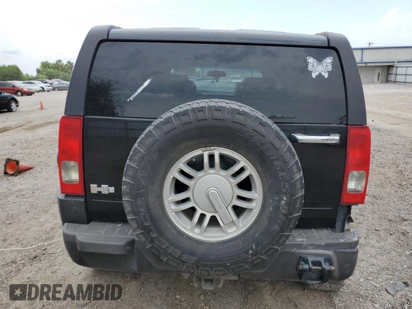2006 Hummer H3 with VIN 5GTDN136468220074, listed as a Copart auction lot 55168725 with 175,119 mi miles and Salvage Title. Bid and sale history available at DreamBid. Image 6.
