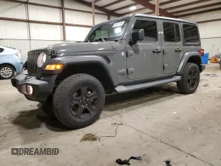 2020 Jeep Wrangler Unlimited Willys with VIN 1C4HJXDG3LW166868, listed as a Copart auction lot 84815154 with 66,640 mi miles and Salvage title. Bid and sale history available at DreamBid. Image 1.